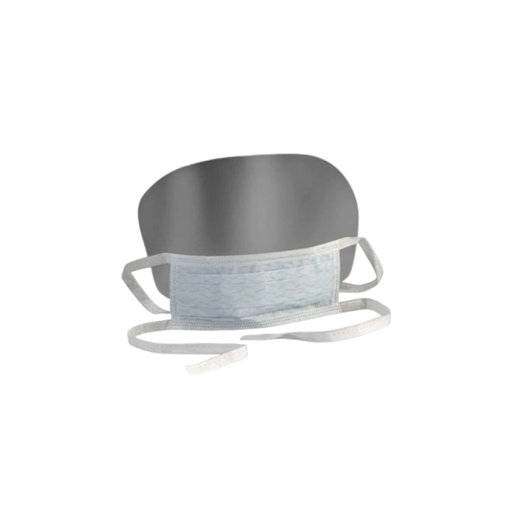 Masques à élastiques bleus avec visière (x25)
