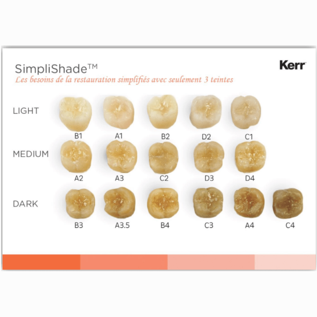 Simply Shade Guide SimpliShade: Composite Dentaire Avancé
