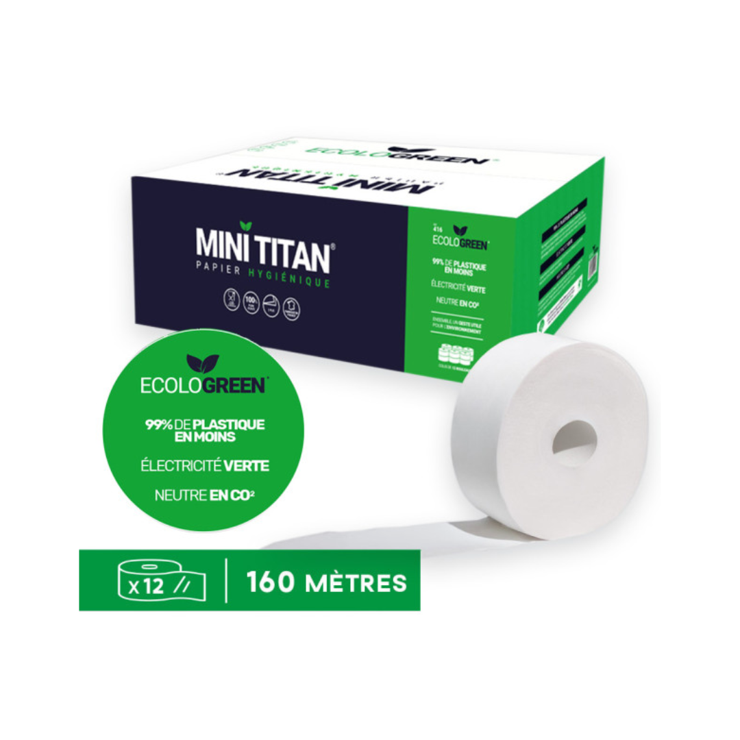 Papier toilette Mini titan (x12)