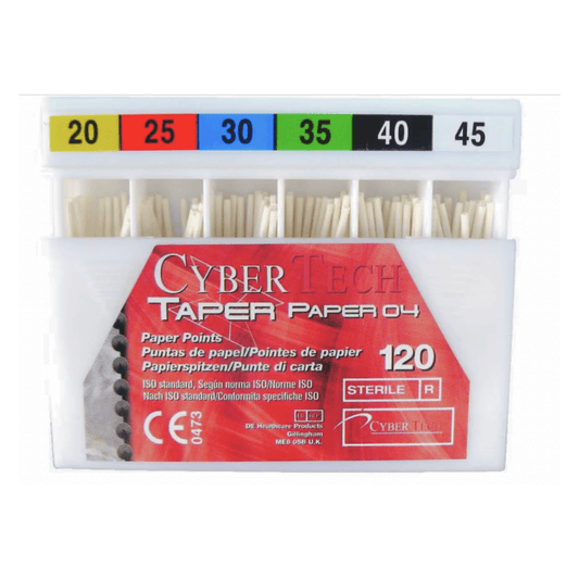 Pointes de Papier Taper (x120) - Cybertech - La Boutique Du Dentiste