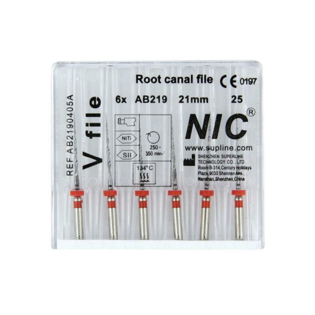 NIC V-File 21mm-R25 (x6)
