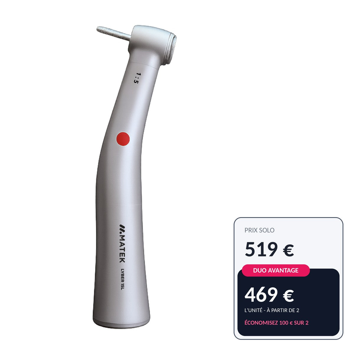 Contre-angle rouge Matek Lyber 15L – offre Duo avantage