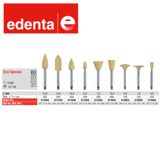 Fraises Exa Special (x12) - Edenta - La Boutique Du Dentiste
